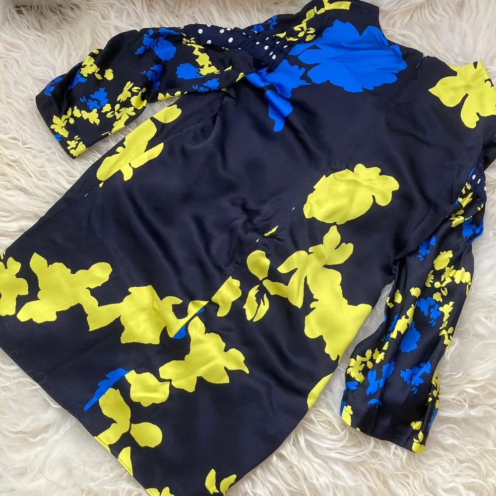 TANYA TAYLOR Camo Print Satin Florence Dress - Picture 11 of 14